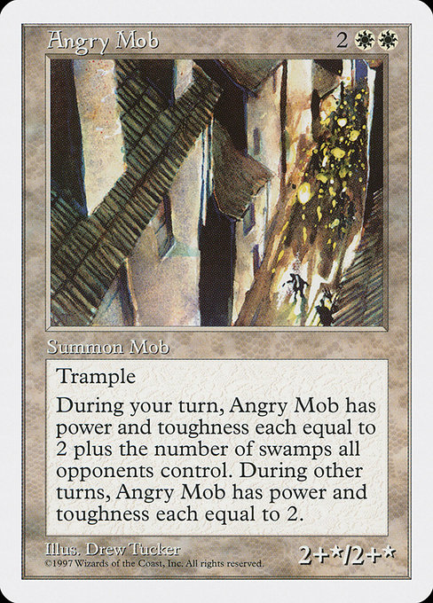 Angry Mob - Fifth Edition Uncommon Card