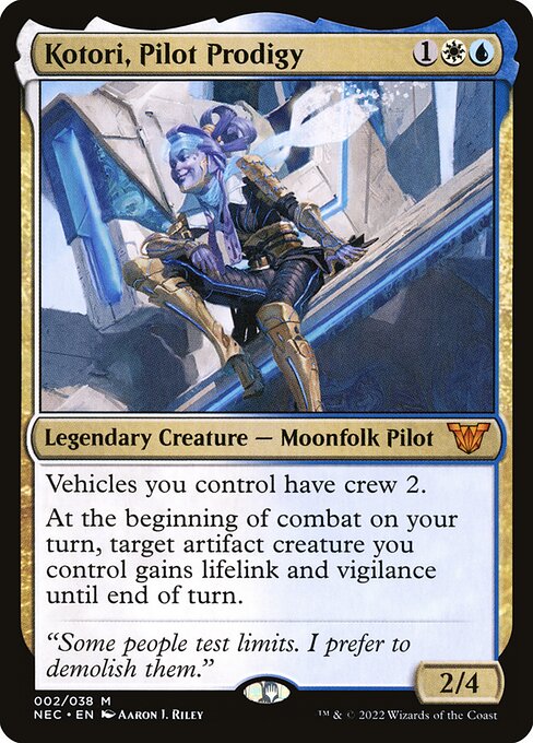 Kotori, Pilot Prodigy - Neon Dynasty Commander Mythic Card