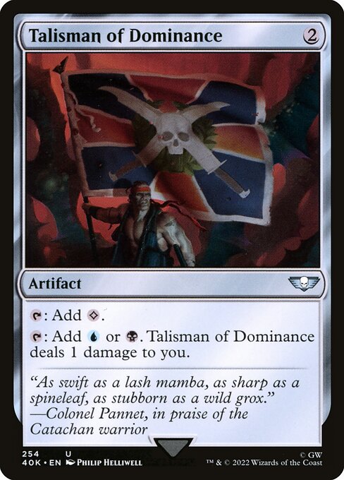 Talisman of Dominance - Warhammer 40,000 Commander Uncommon Card