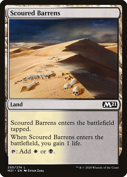 Scoured Barrens - Core Set 2021 Common Card