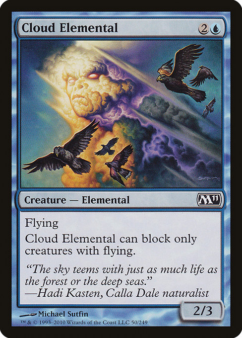 Cloud Elemental - Magic 2011 Common Card