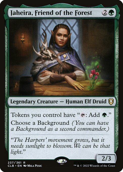 Jaheira, Friend of the Forest - Commander Legends: Battle for Baldur's Gate Rare Card