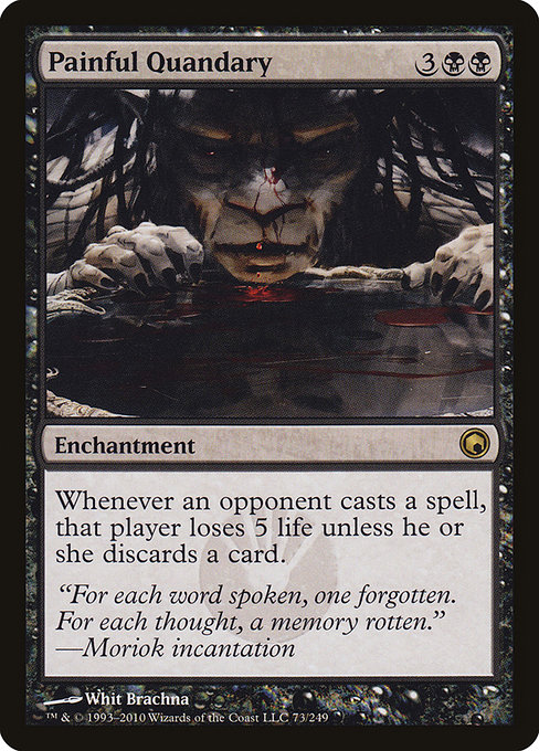 Painful Quandary - Scars of Mirrodin Rare Card