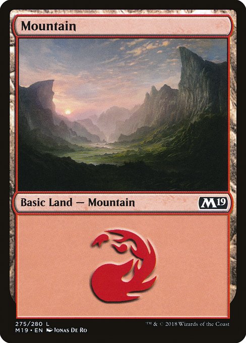 Mountain - Core Set 2019 Common Card