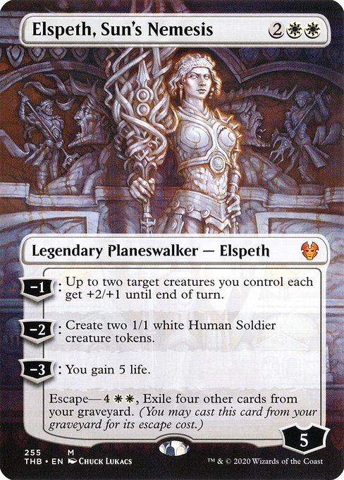 Elspeth, Sun's Nemesis - Theros Beyond Death Mythic Card