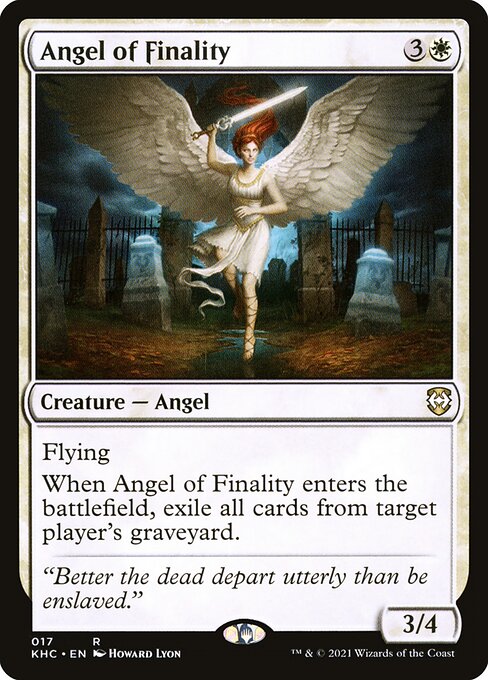 Angel of Finality - Kaldheim Commander Rare Card