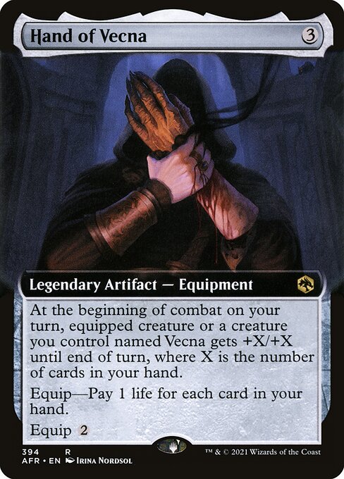 Hand of Vecna - Adventures in the Forgotten Realms Rare Card