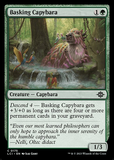 Basking Capybara - The Lost Caverns of Ixalan Common Card