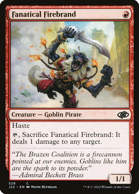 Fanatical Firebrand - Jumpstart 2022 Common Card