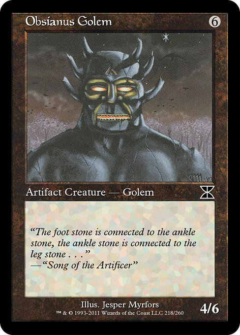 Obsianus Golem - Masters Edition IV Common Card