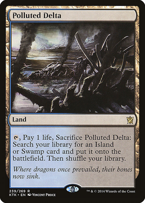 Polluted Delta - Khans of Tarkir Rare Card
