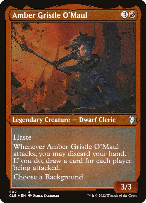 Amber Gristle O'Maul - Commander Legends: Battle for Baldur's Gate Uncommon Card