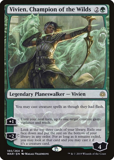 Vivien, Champion of the Wilds - War of the Spark Rare Card