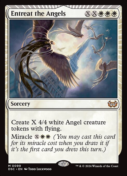 Entreat the Angels - Duskmourn: House of Horror Commander Mythic Card