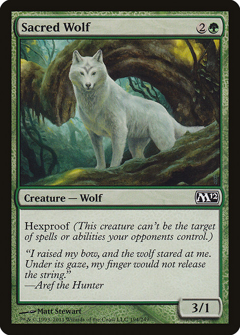 Sacred Wolf - Magic 2012 Common Card