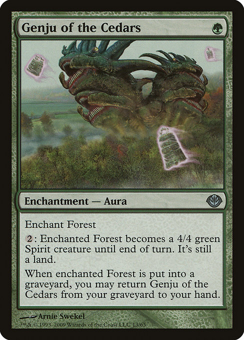 Genju of the Cedars - Duel Decks: Garruk vs. Liliana Uncommon Card