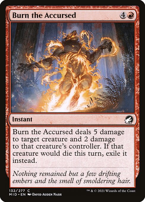 Burn the Accursed - Innistrad: Midnight Hunt Common Card