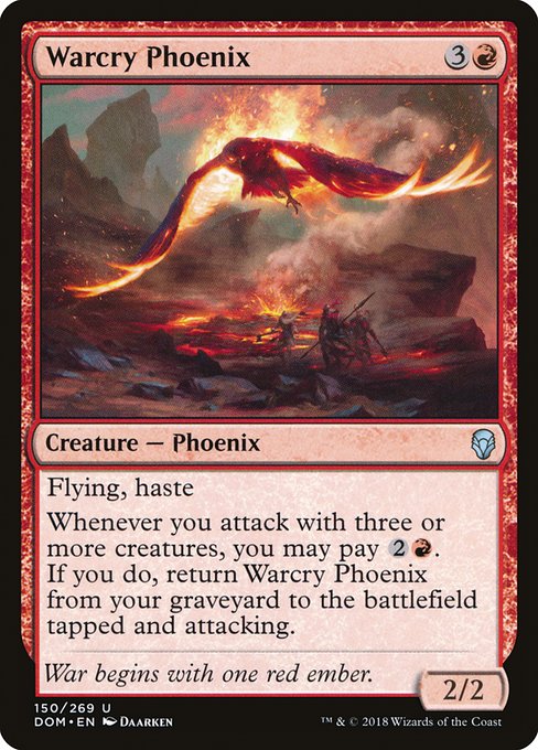 Warcry Phoenix - Dominaria Uncommon Card