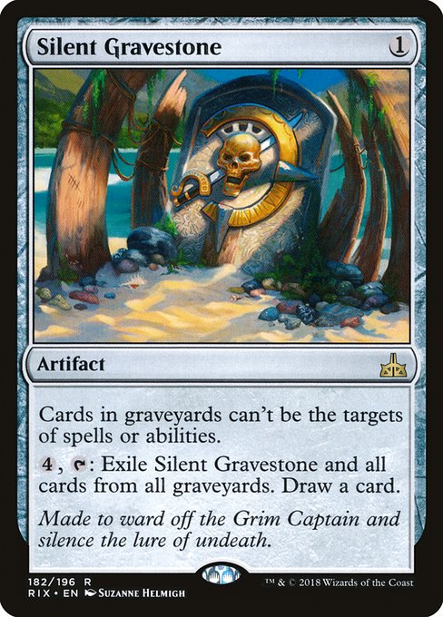 Silent Gravestone - Rivals of Ixalan Rare Card