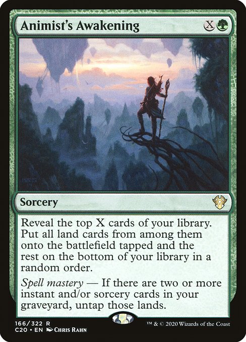 Animist's Awakening - Commander 2020 Rare Card