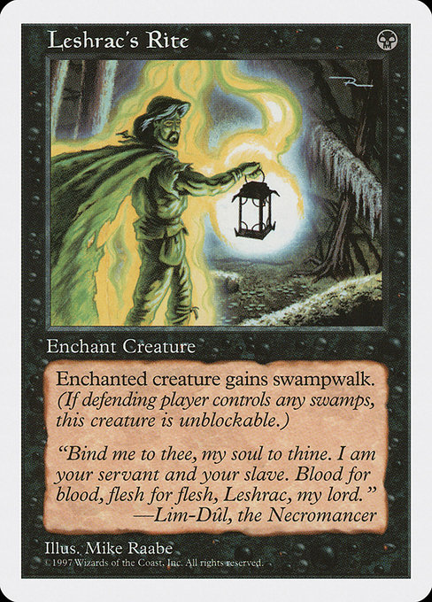 Leshrac's Rite - Fifth Edition Uncommon Card