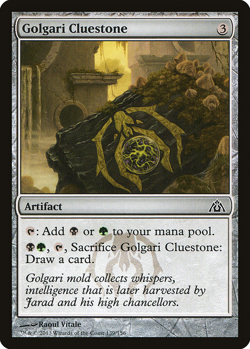 Golgari Cluestone - Dragon's Maze Common Card