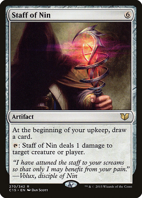 Staff of Nin - Commander 2015 Rare Card