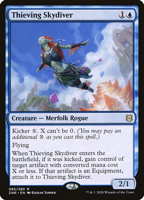 Thieving Skydiver - Zendikar Rising Rare Card