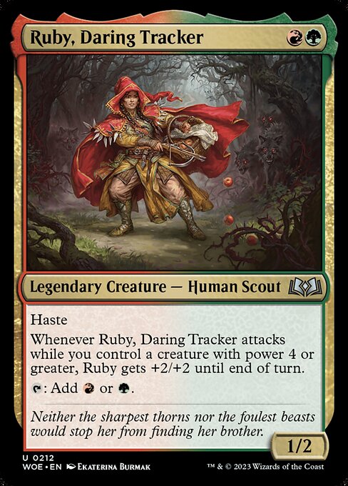 Ruby, Daring Tracker - Wilds of Eldraine Uncommon Card