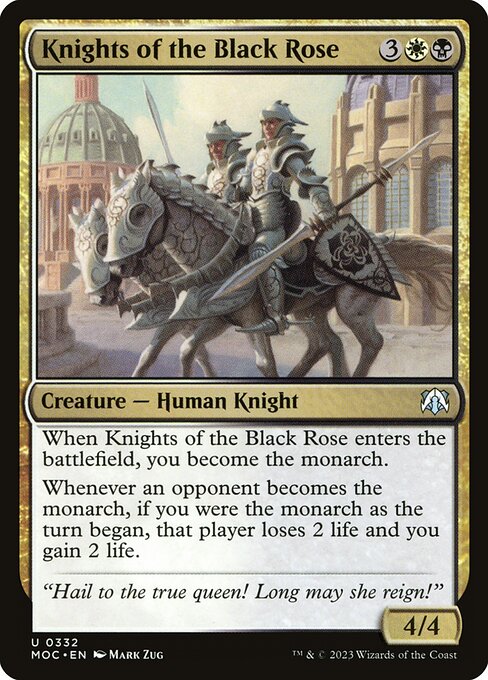 Knights of the Black Rose - March of the Machine Commander Uncommon Card