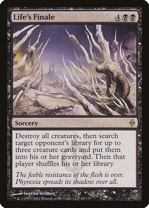 Life's Finale - New Phyrexia Rare Card