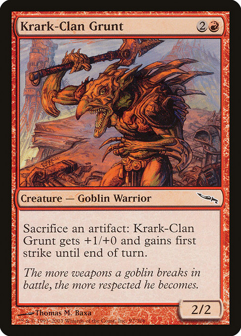 Krark-Clan Grunt - Mirrodin Common Card