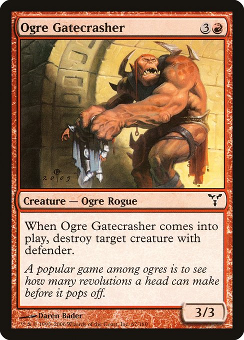 Ogre Gatecrasher - Dissension Common Card