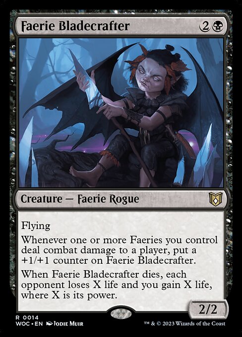 Faerie Bladecrafter - Wilds of Eldraine Commander Rare Card